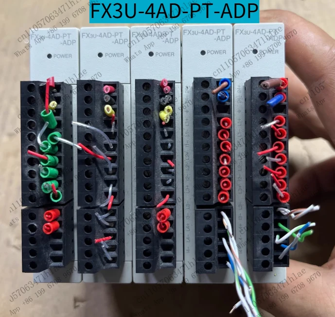 ПЛК FX3U-4AD-PT-ADP, 1 шт., полностью функциональный, протестирован нормально