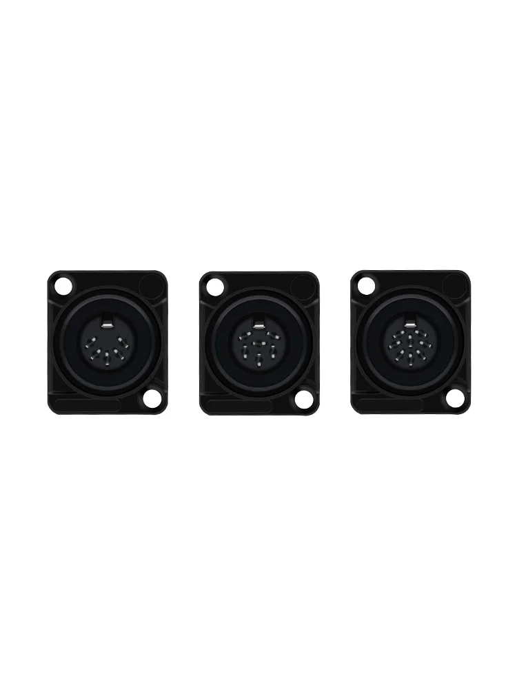 1Pc D-Type Din Connector 5Pin Din Socket Panel Mount Socket Kabel Connector Solderen Digitale Microfoon Converter - afbeelding 2