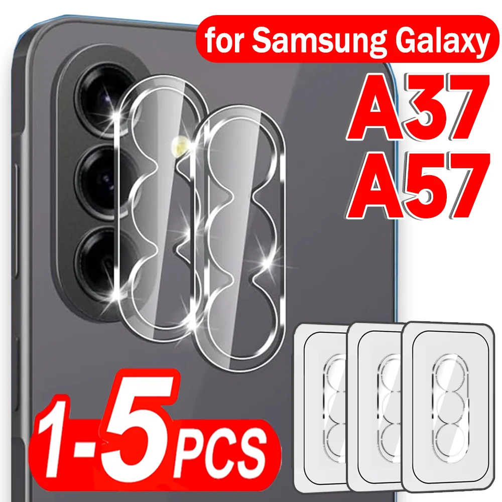 

1-5pcs HD Clear Tempered Glass for Samsung Galaxy A37/A57 Camera Lens Protector Full Cover Protective Film Phone Back Lens Cover