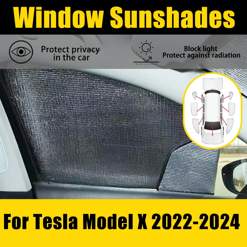 

Для Tesla Model X 2015-2024 2023, анти-УФ-защитный козырек от солнца, автомобильный зонтик, защита для окна, лобовое стекло, солнцезащитный козырек, аксессуары