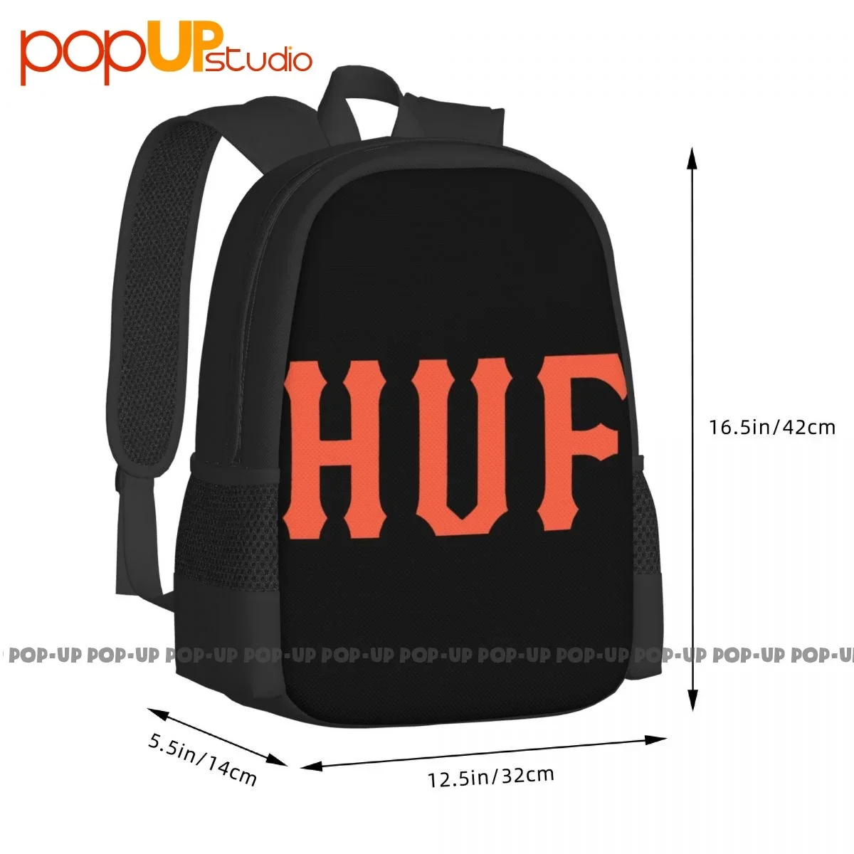 Huf-Mochila Classic H S S S S S, Impressão artística de grande capacidade, Impressão 3D