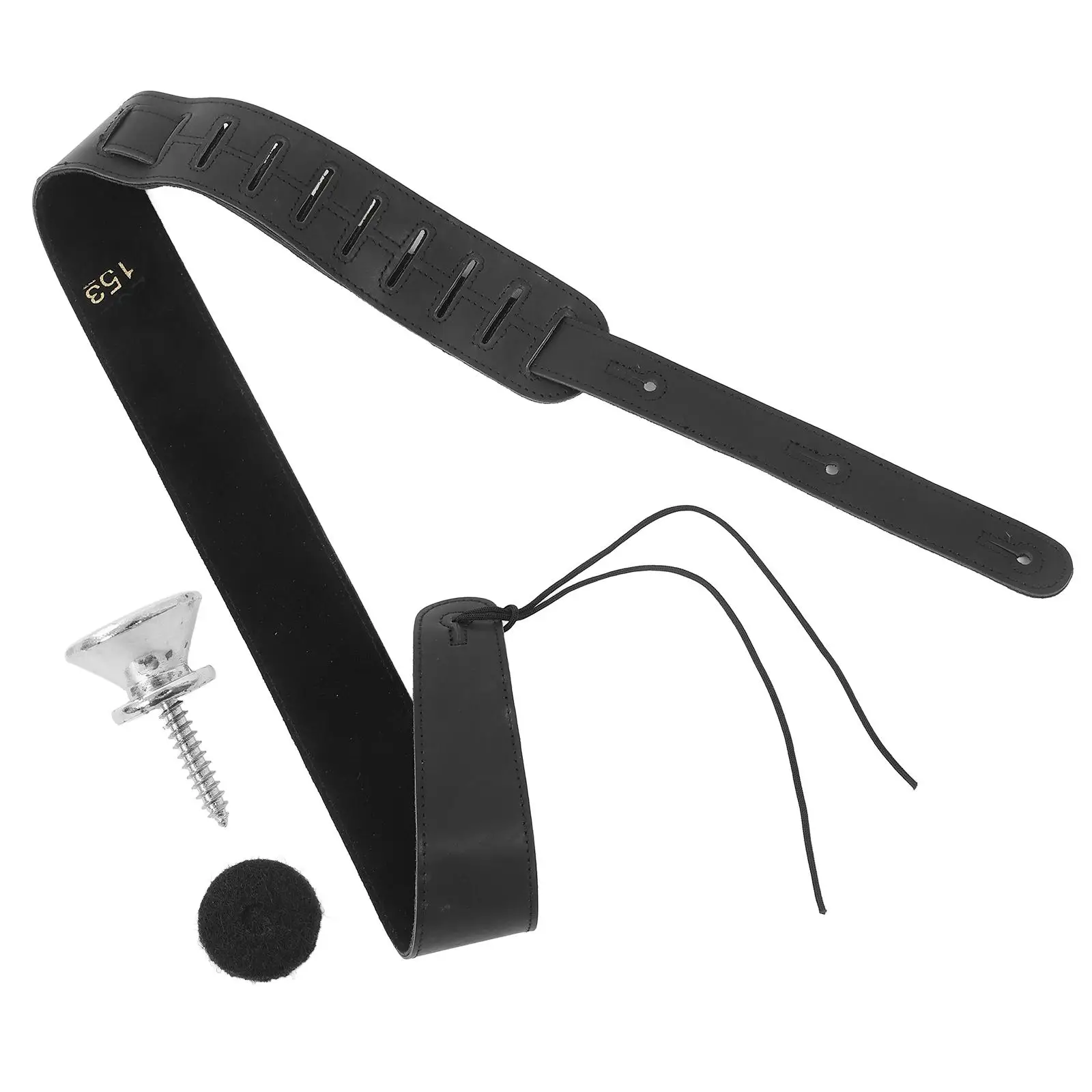 

Guitar Strap Cowhide Durable Punk Style Adjustable Length Comfortable Breathable Shoulder Belt For Guitar Decor Accessories