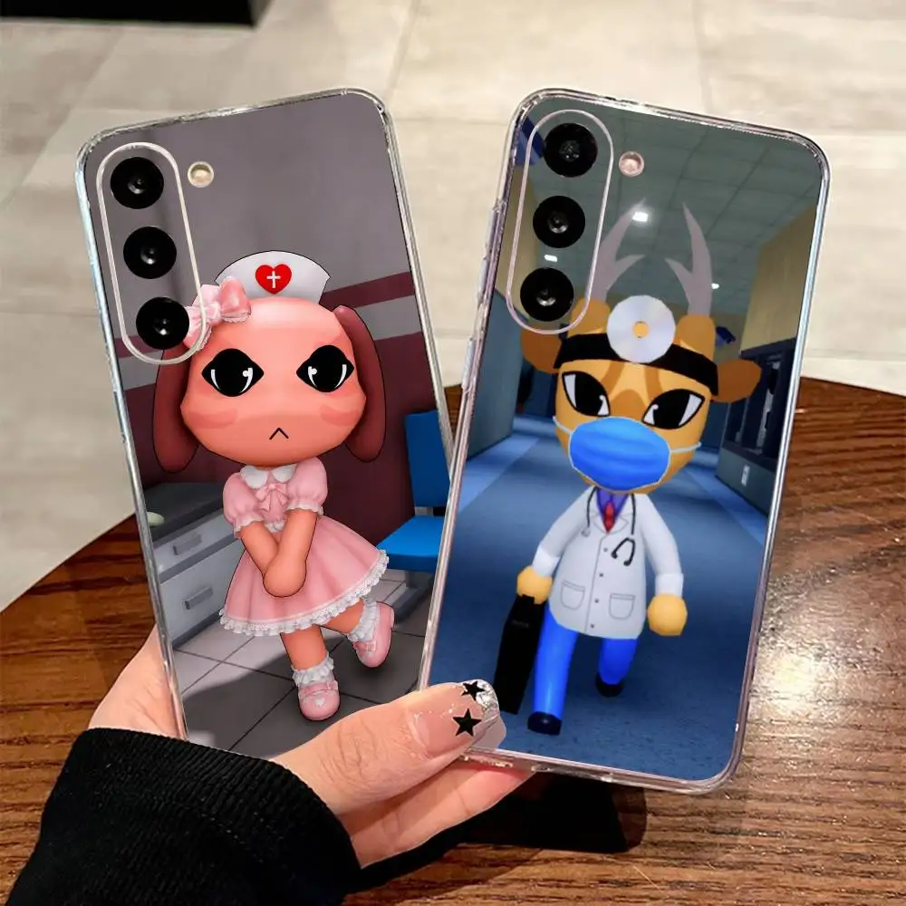 A-ANILMAL hospital game  Phone Case For Samsung A71 A55 A51 A52 A35 Cover Transparent Silicone Phone Cover