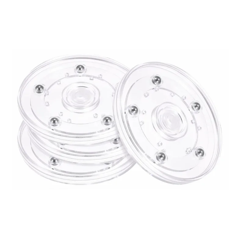 Turntable Acrylic 360 Rotating Display Stand Transparent Round Base Lazy Susan Jewelry Decor Swivel Plates Furniture Hardware