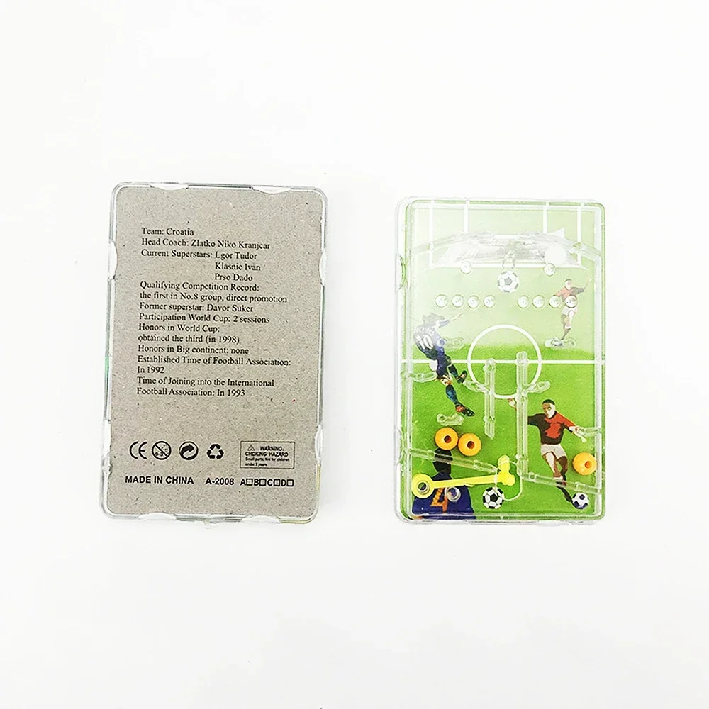 Juego de laberinto de fútbol para niños, juguete educativo para edades tempranas, tema de fútbol, decoración de fiesta de cumpleaños, regalos, 10 Uds.