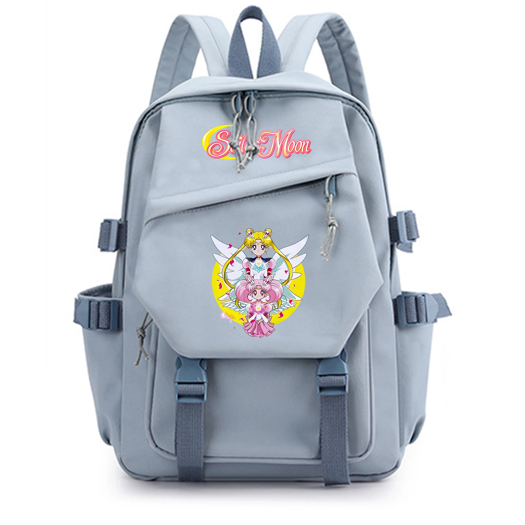 Sailors Moons Schoolbag Casual Cute Cartoon Backpack Large Capacity Colour Waterproof Student Satchel Travel Kids Birthday Gifts