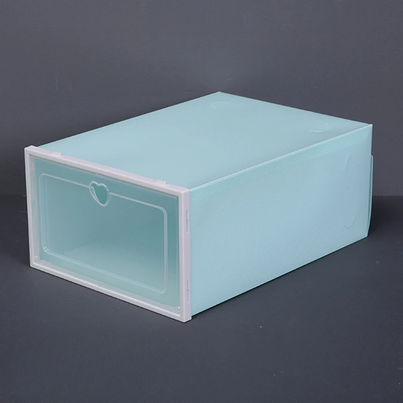 1 pçs/set caixa de sapatos de plástico transparente engrossado gaveta caixas de sapato de plástico caixa empilhável organizador de sapato caixa de sapato