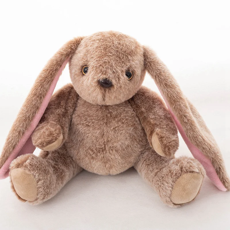 Kawaii Brown Bunny Plush Toys Stuffed Soft Cartoon Animals Rabbit Dolls Babys Appease Pillow for Girl Birthday Gift Home Decor