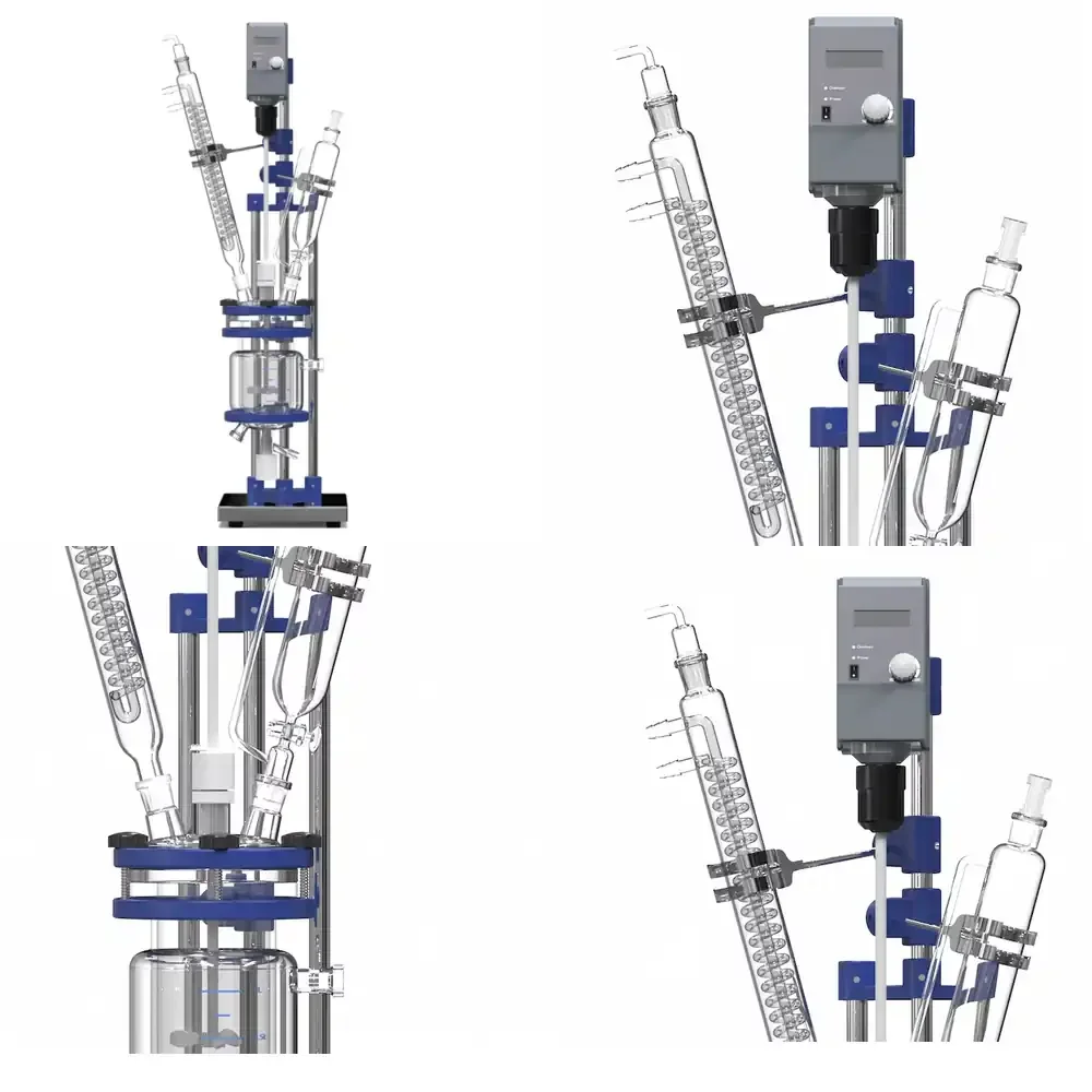 

1L Automatic 220V Motor Laboratory Custom Made Standard Jacketed Glass Reaction Kettle Pressure Vessel
