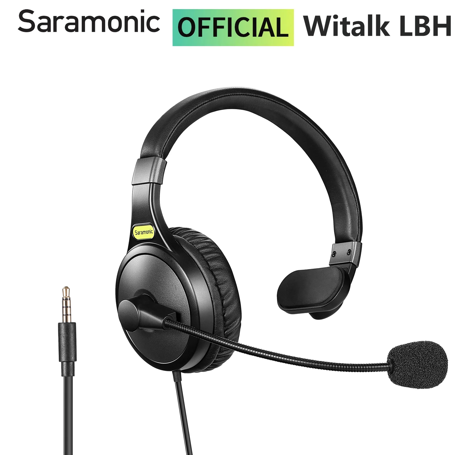 

Saramonic Witalk LBH 3.5mm TRRS Single-ear Headset Monaural Intercom Headphones for iPhone Android Smartphone PC Witalk HUB