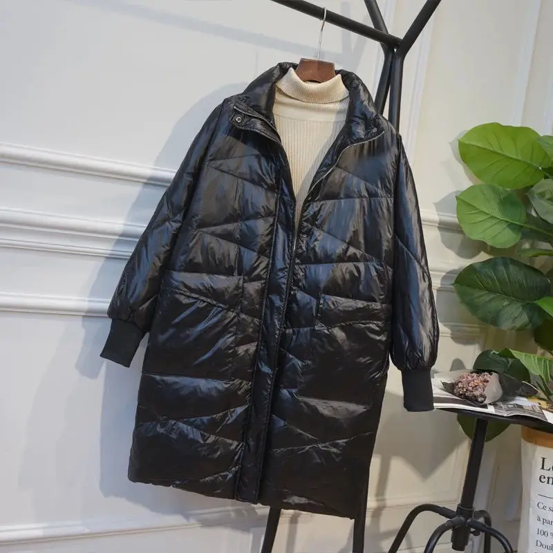 

Зимний новый женский пуховик, свободное пальто с ветрозащитным воротником и стоячим воротником