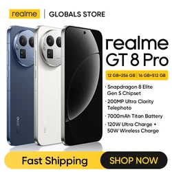 realme GT 8 Pro Smartphone Snapdragon 8 Elite Gen 5 Chipset 7000mAh Battery 200MP Telephoto 6.79