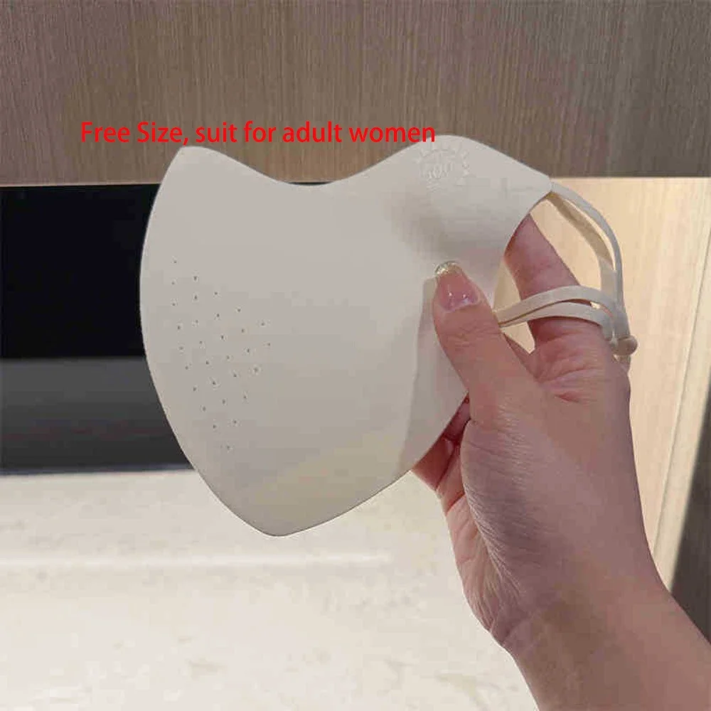 Oddychająca maska z jedwabiu lodowego, anty-UV UPF50+, pyłoszczelna maska przeciwsłoneczna, koronkowa siateczkowa maska do jazdy konnej, chroniąca narożniki oczu.