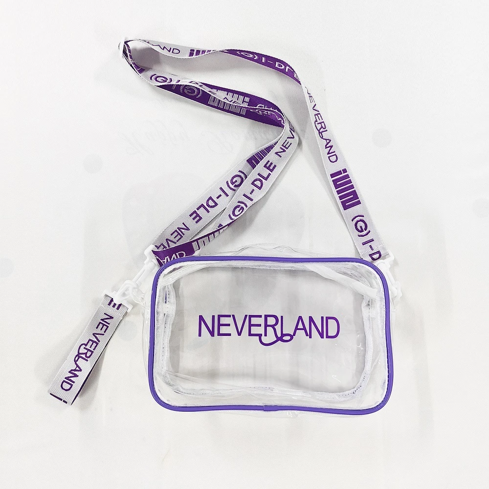 

KPOP (G)I-DLE PVC Transparent Shoulder Bag Concert Fashion Messenger Bag MiYeon Soyeon YUQI Minnie Shuhua Cosmetic Bag Fans Gift