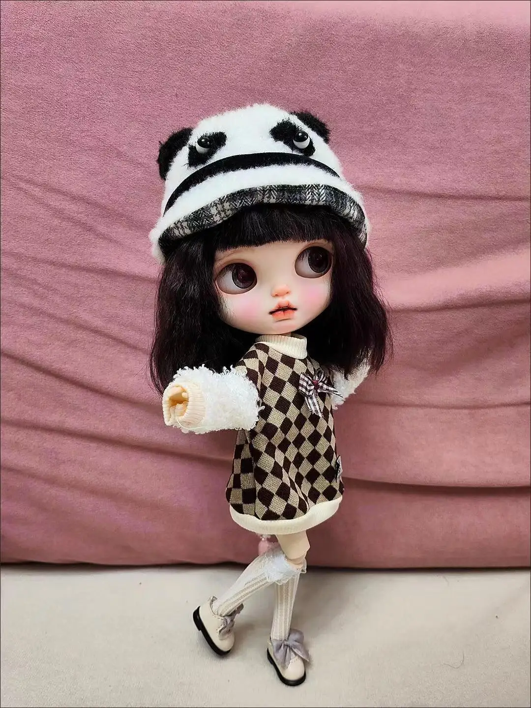 

Doll Clothes New Doll Clothes For Blythe Plaid Clothes Dress Up Doll Toy Accessories Girl Gift licca azones ob24 1/6 30CM