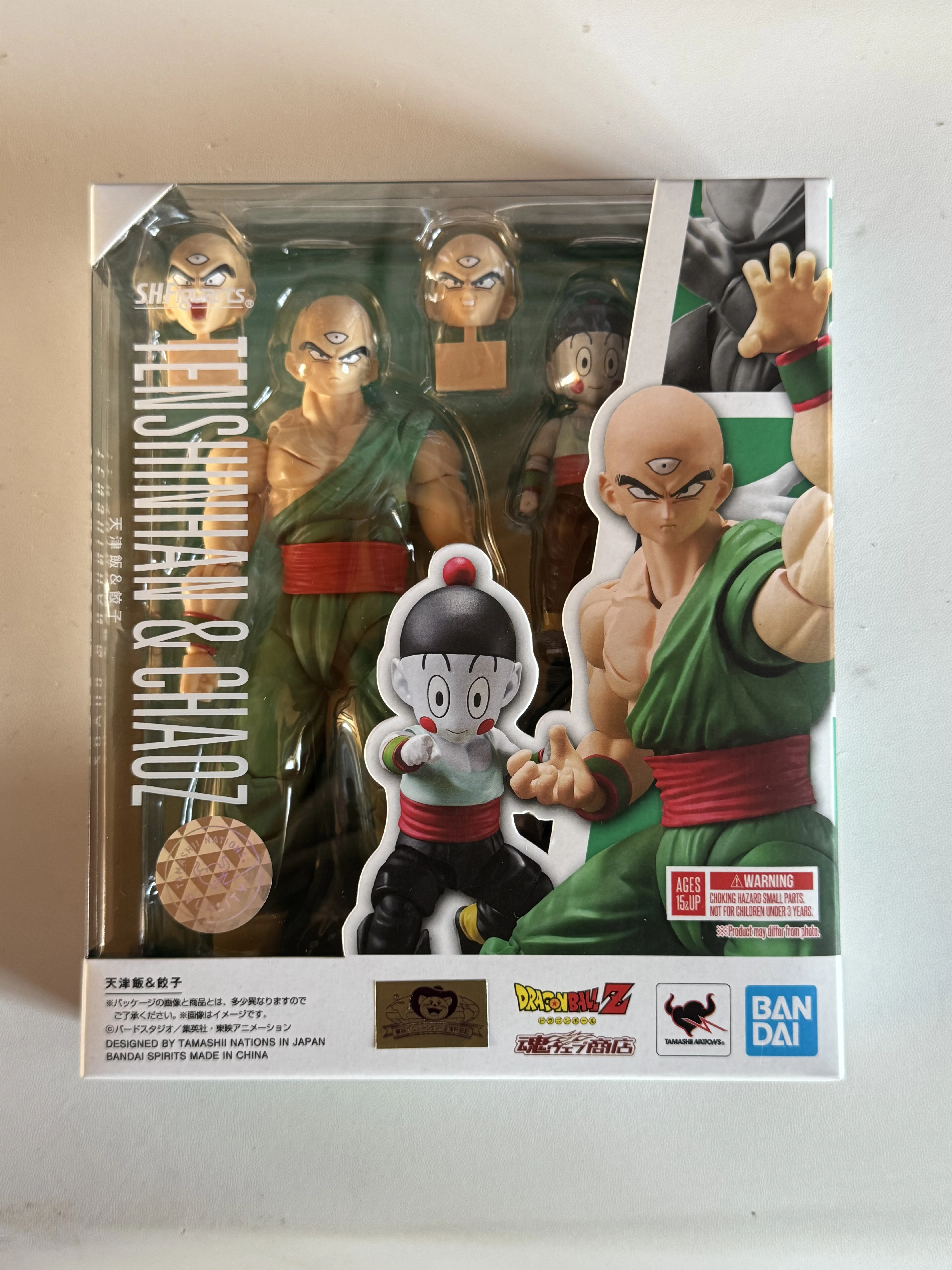 Коллекционная подвижная фигурка Bandai SHF Dragon Ball Tien Shinhan Chiaotzu Soul Limited в наличии – отличный подарок