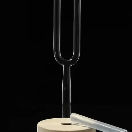 

Customized Tuning Fork Clear Quartz Healing Tuning Fork Sound Therapy Quartz Glass Tuning Forks