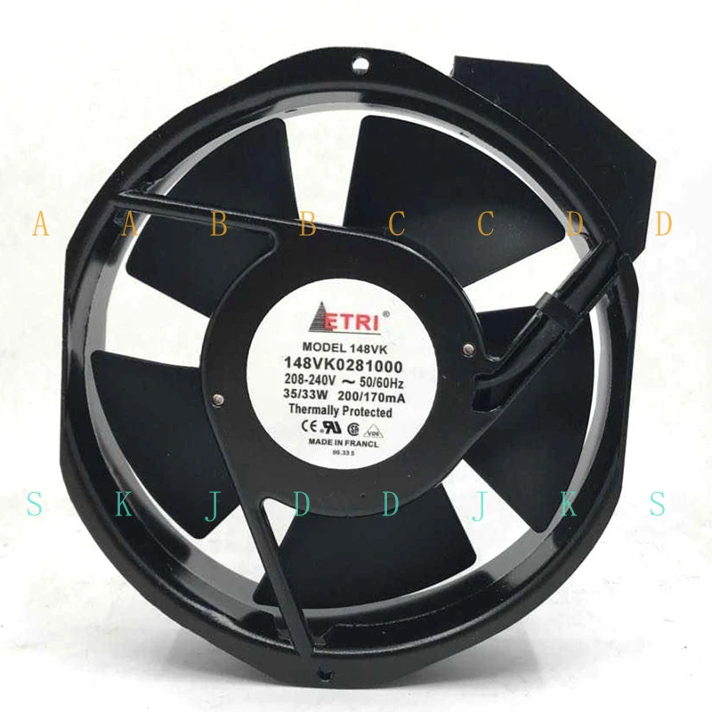 

M New ETRI 148VK0281000 208-240V 35/33W Cooling Fan