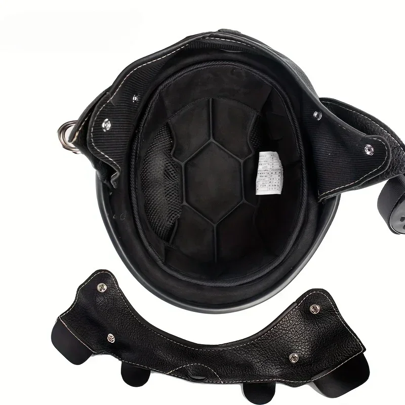 Casque de moto électrique rétro pour homme, demi-casque, batterie, lomatéritive, classique, véhicule électrique, quatre saisons, sécurité générale