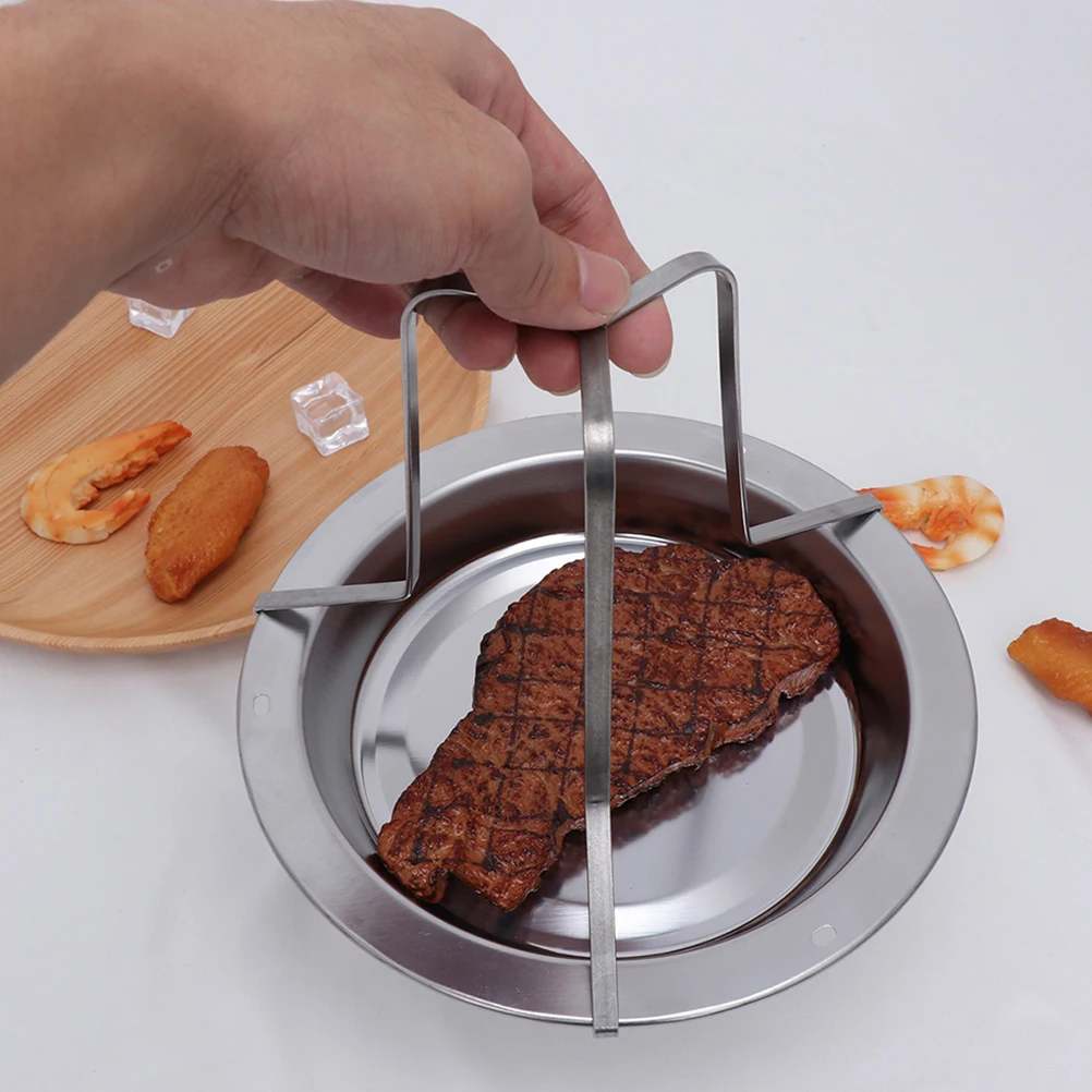 

Detachable Roast Chicken Pan Stainless Steel Bbq Roasting Holder Multi-Use Grill Rack For Chicken Supplies Barbecue