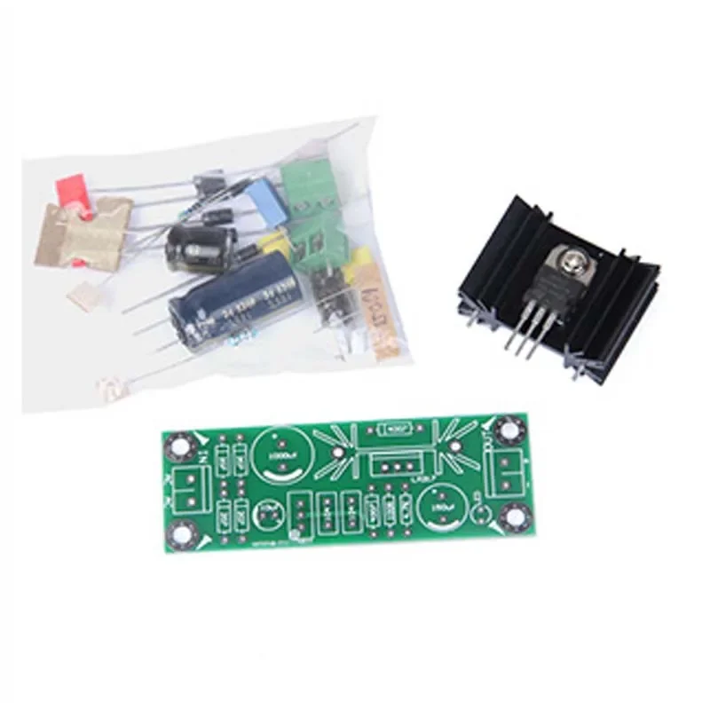 DLHiFi LM317 1.5A Adjustable Step-down Linear Voltage Regulator Rectifier Filter DIY Finished Power Board For Audio Amplifier