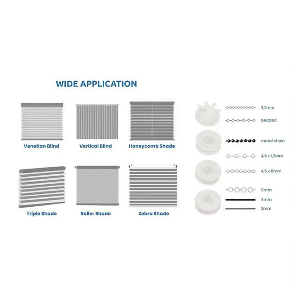 Smart WiFi Motor for Electric Blinds and Roller Shutters, Automatic Operation, and Remote Control Via App. EU Plug