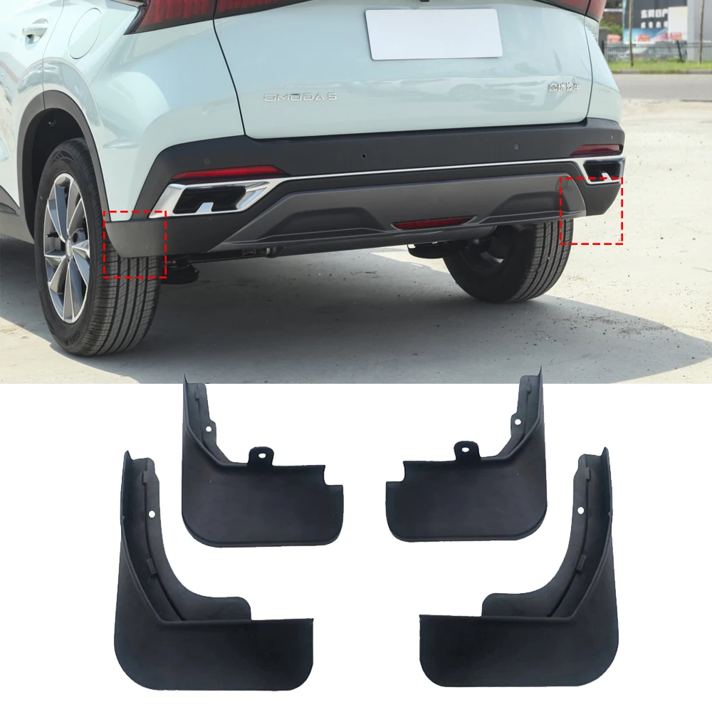 

For Chery Omoda 5 2022 Car Mudguards Splash Guards Front Rear Fender Mudflaps Protectors Scuff Plate Auto Accessories 2023 2024