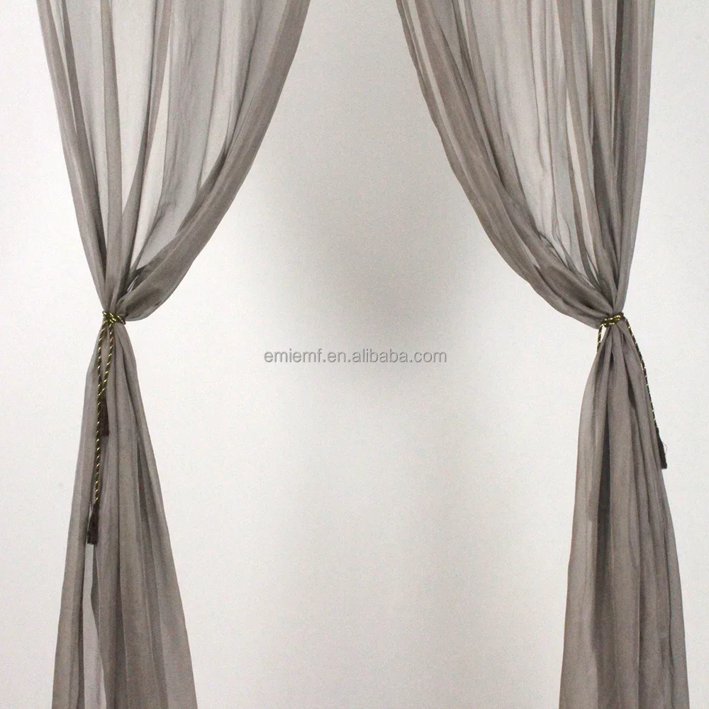 BLOCK EMF 5G Silver Fibre Stainless Steel Roman Ring Mesh Curtains for Radiation Protection Use in Hospitals or Home