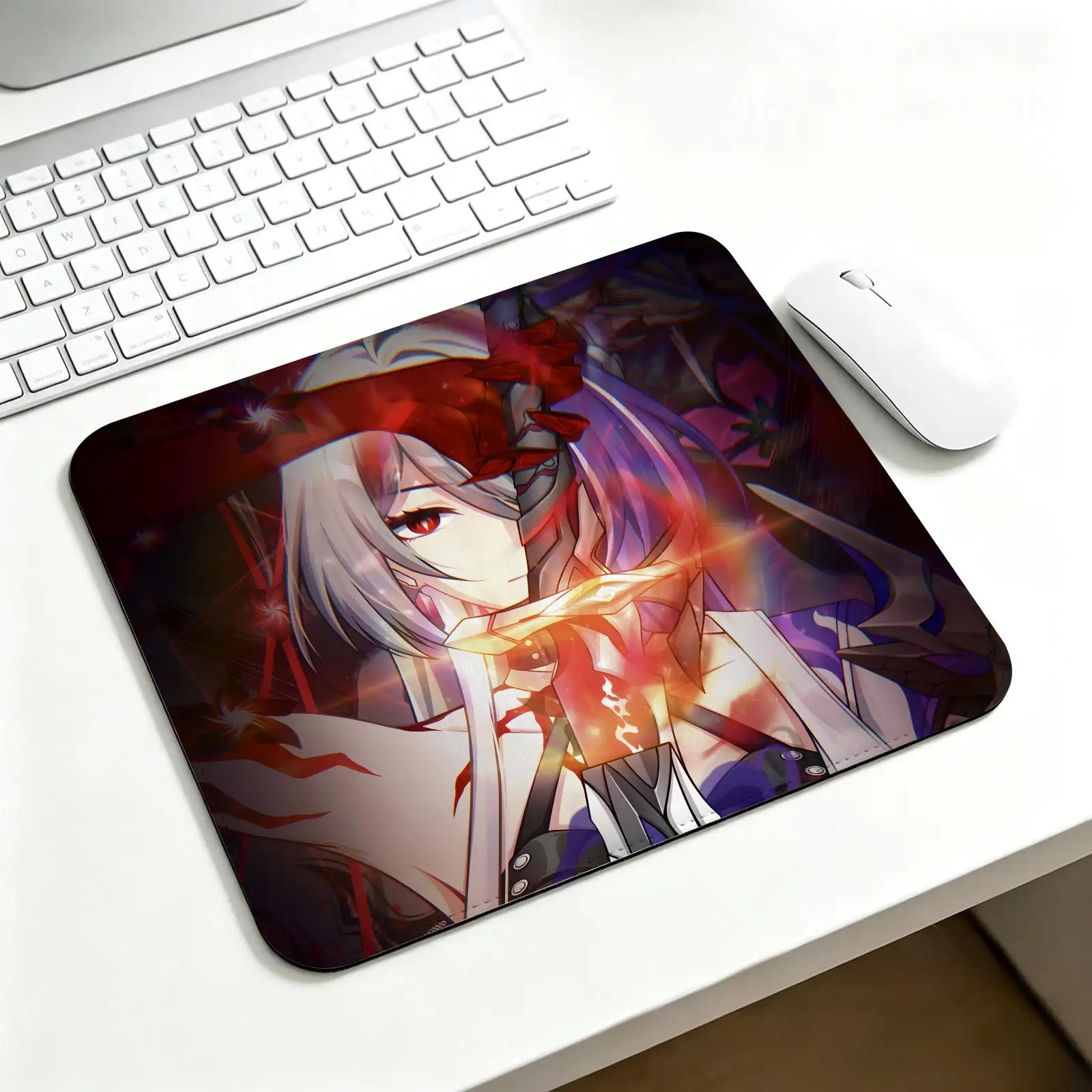 Star Rail Acheron Mouse Pad Regular gaming mouse pad Office mouse pad Laptop desk mat Stitched edge S/M/L size mouse pad