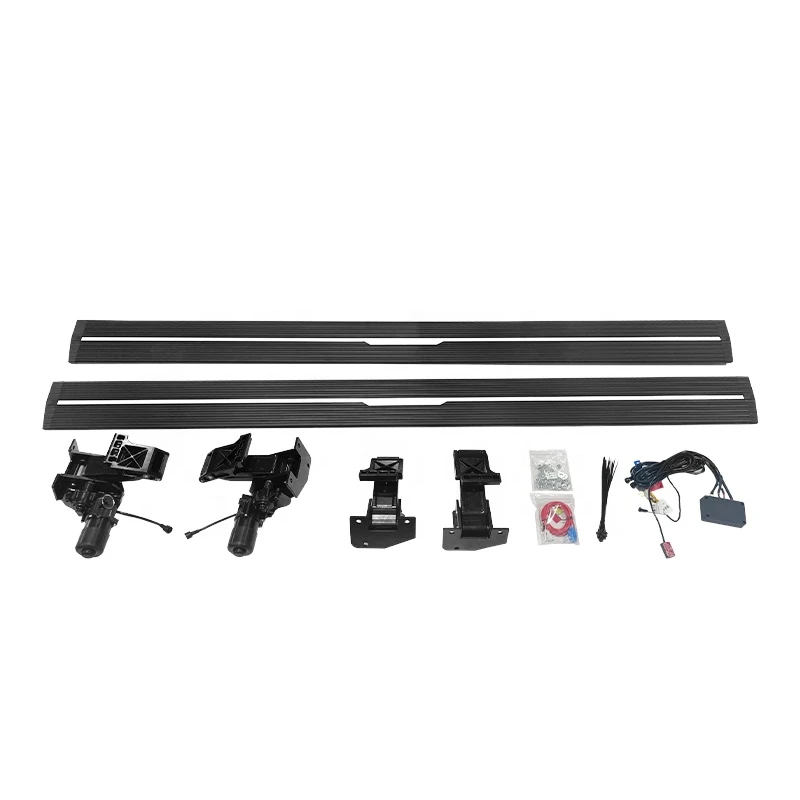 Aluminum Alloy Retractable Power Running Board, Automatic Side Foot Pedal Kit Fit 1500 2019 Pickup Exterior Modificati