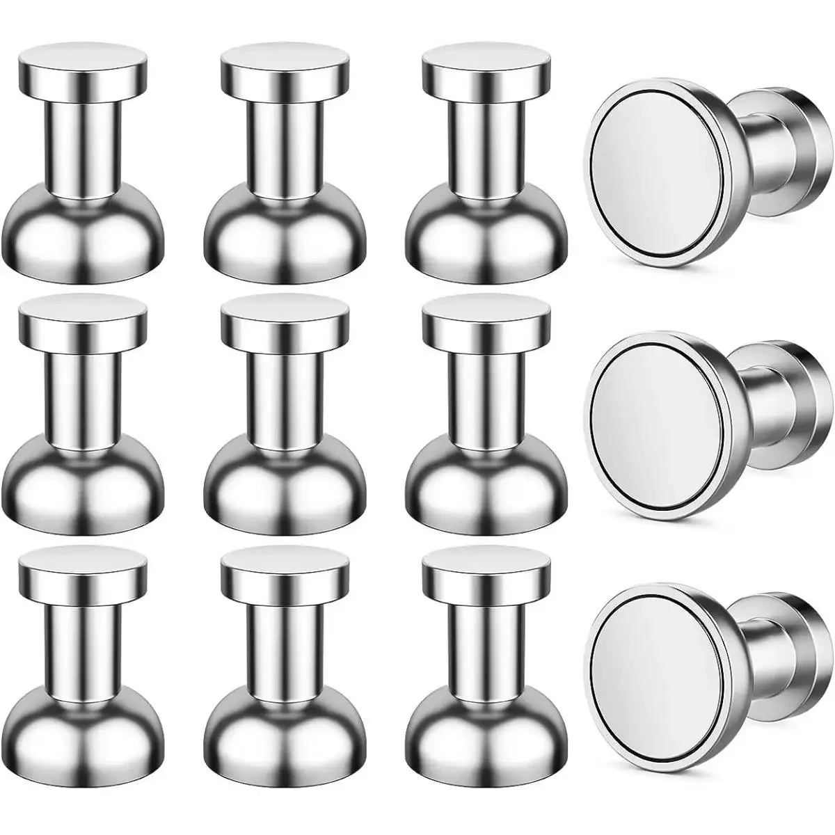 

Neodymium Magnetic Push Pins for Whiteboards, Maps, Office Organizers
