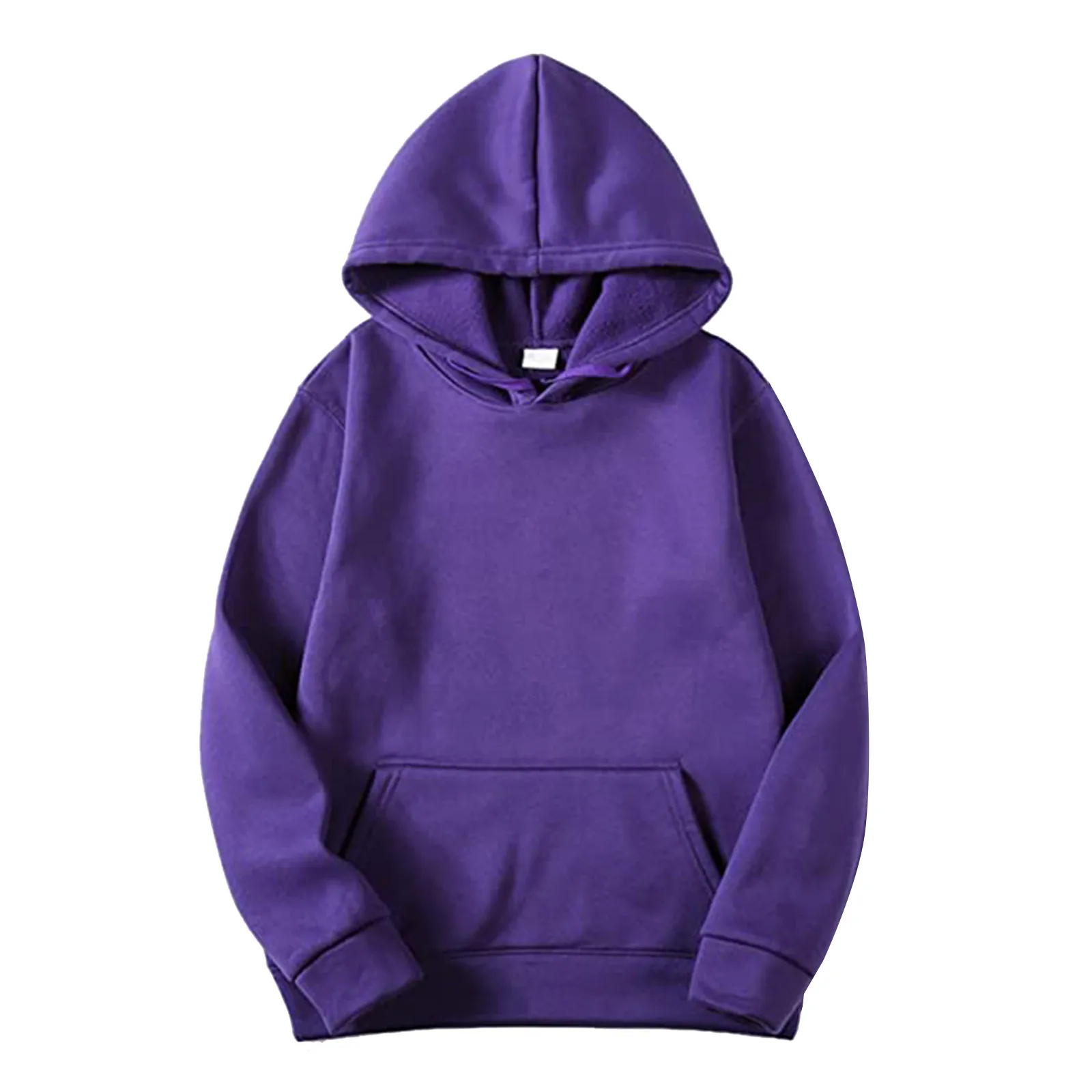 Basic Autumn And Winter Hooded Sweatshirts For Men And Women Solid Color Casual Hoodie Plus Size Loose Pullover Men's Clothing