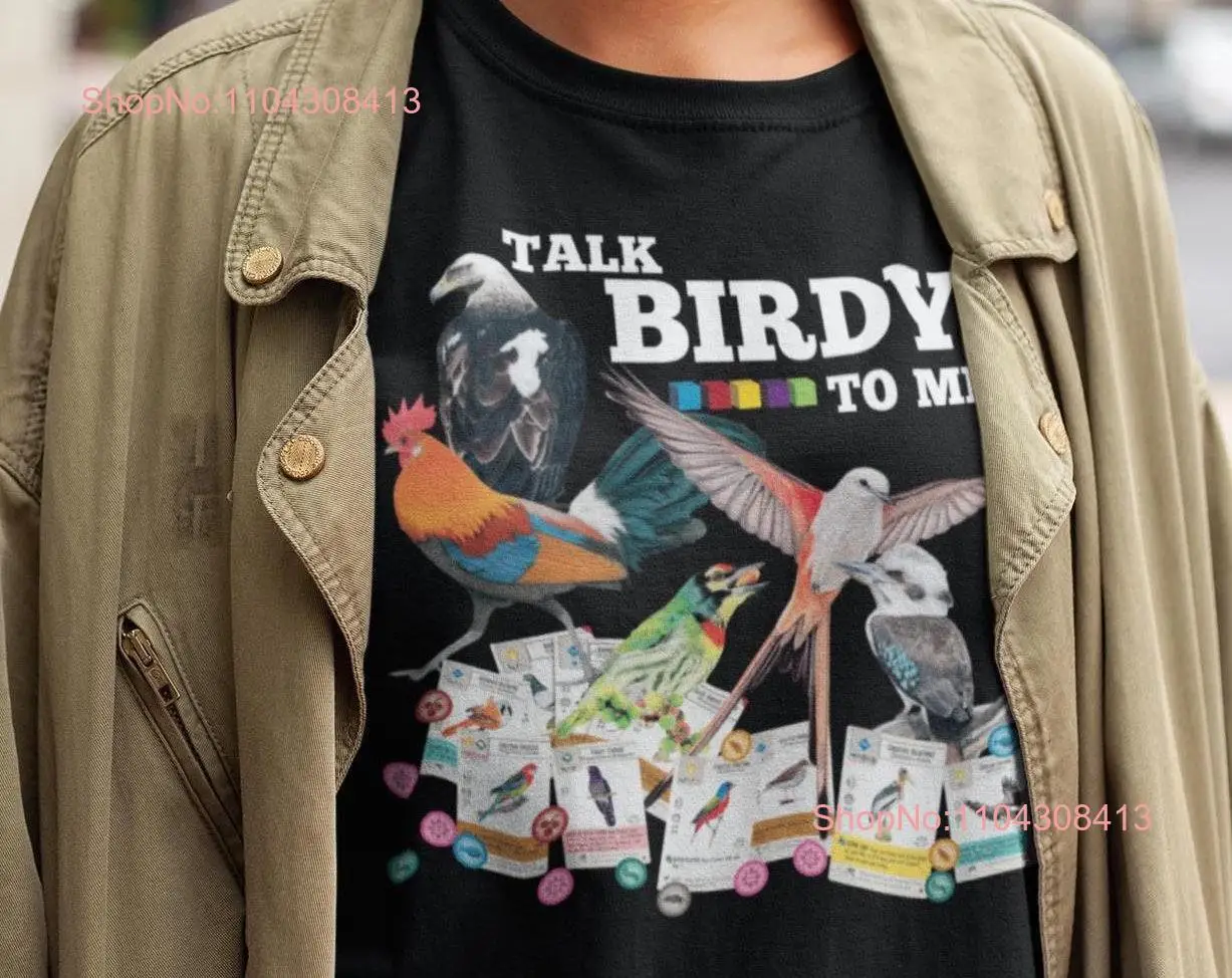 Wingspan Talk Birdy To Me Vintage T shirt long or short sleeves