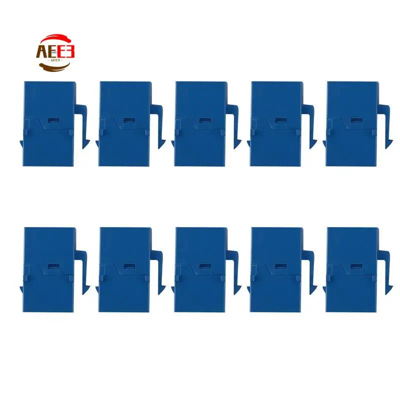 AEE3-100Pcs RJ45 Connector Keystone Jack Cat6 Extension Coupler Ethernet Network LAN Cat 6 Coupler Jacks Extend Adapter,Blue