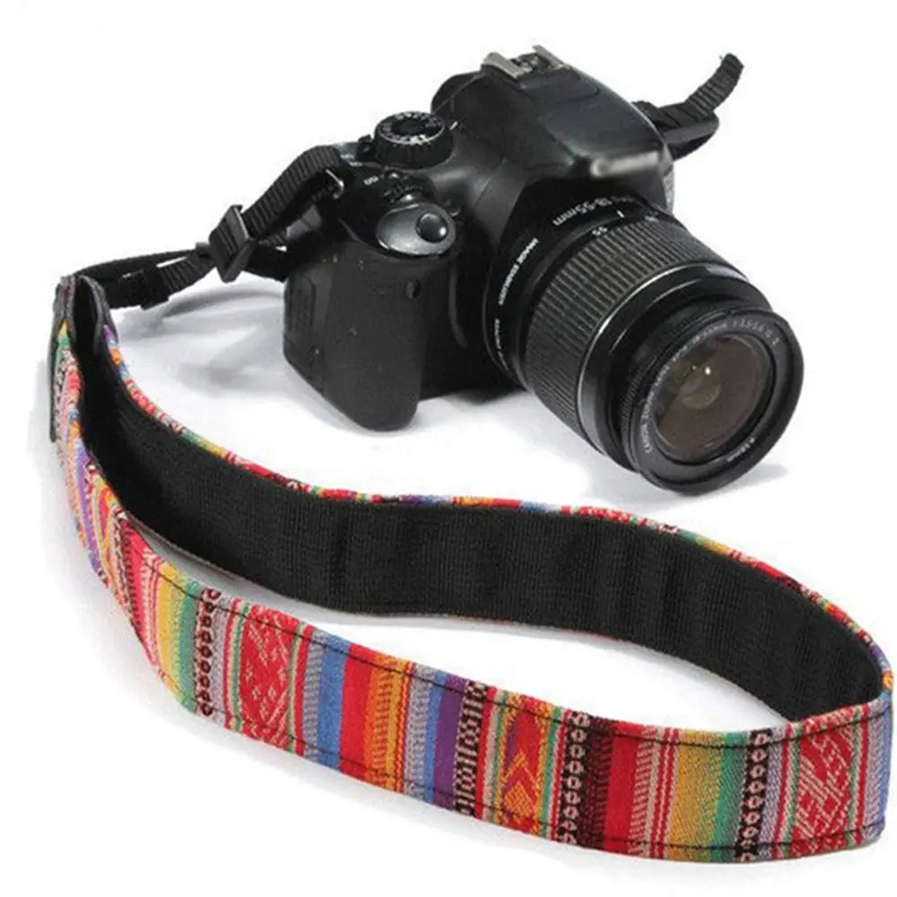 حزام كاميرات SLR DSLR متين عالمي مضاد للانزلاق وقابل للتعديل وحزام كتف للكاميرا العتيقة