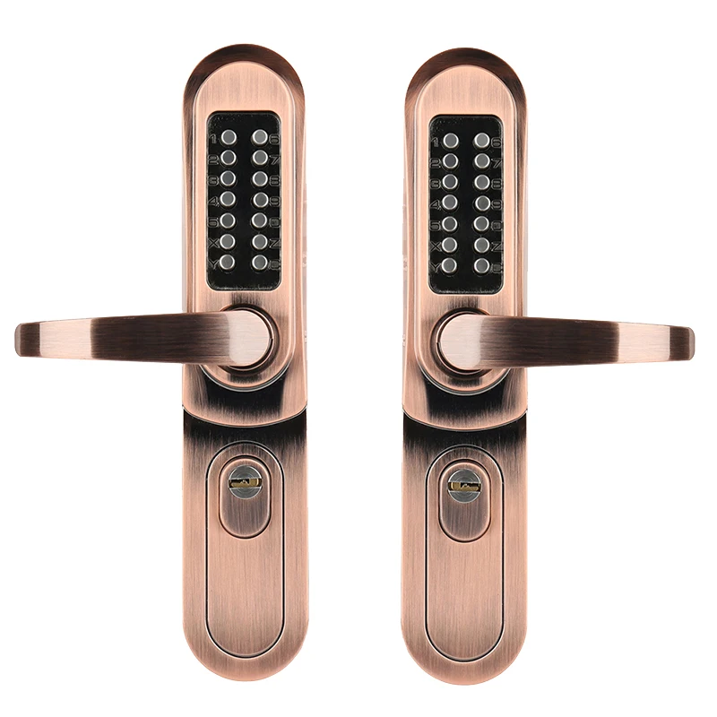 

High Security Wooden Aluminum Iron Door Code Lock Brass Cylinder Push Button Mechanical Combination Lock