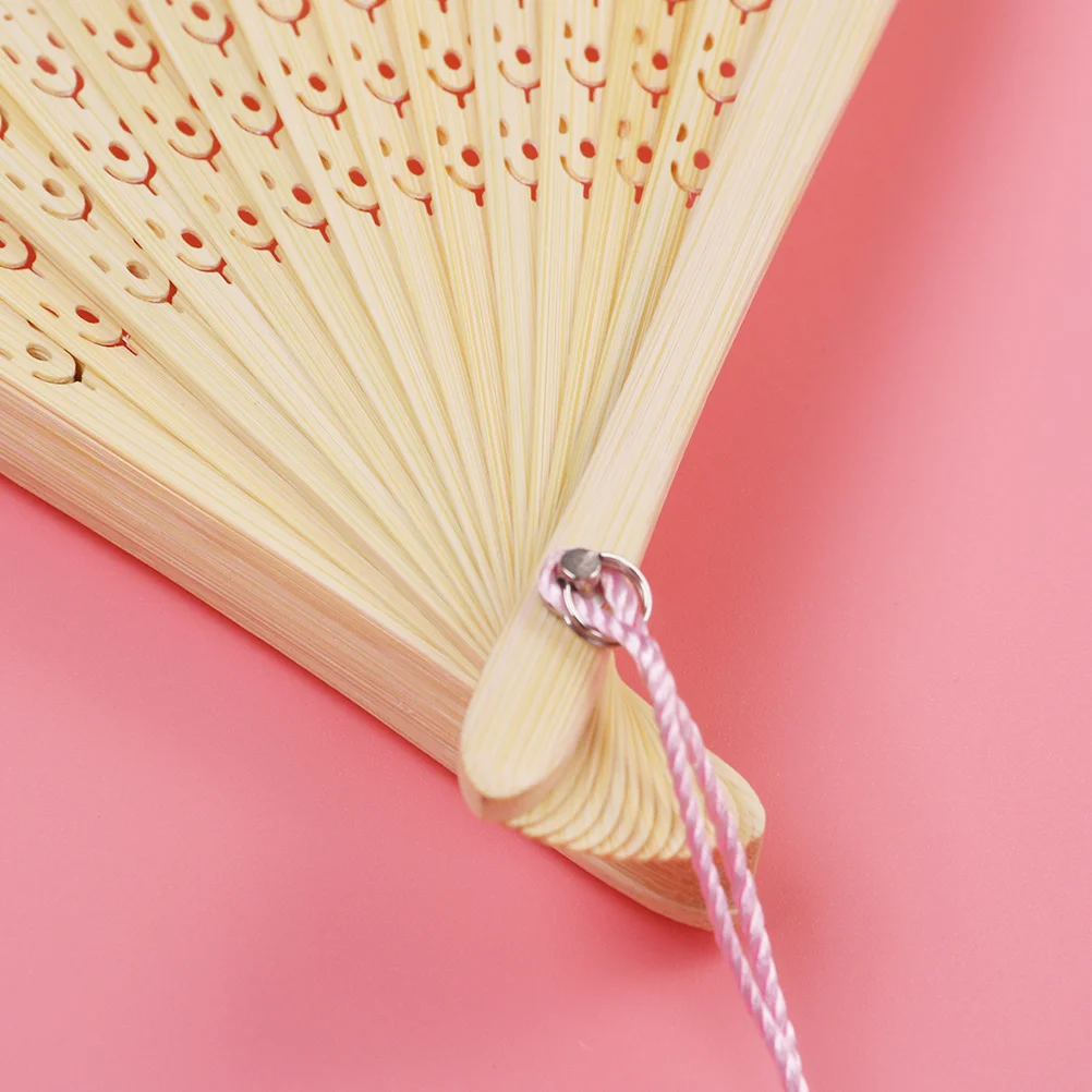 

2Pcs Folding Fan Handheld Cherry Blossom Pink Vintage Portable Lightweight Folding Fans for Party Dance Performance Simulated
