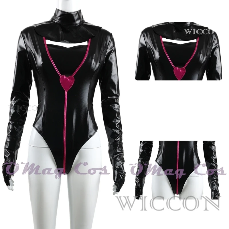 

Angel Dust Cosplay Sexy Bodysuit Fancy Uniform Outfit Halloween Birthday Party Suit for Women