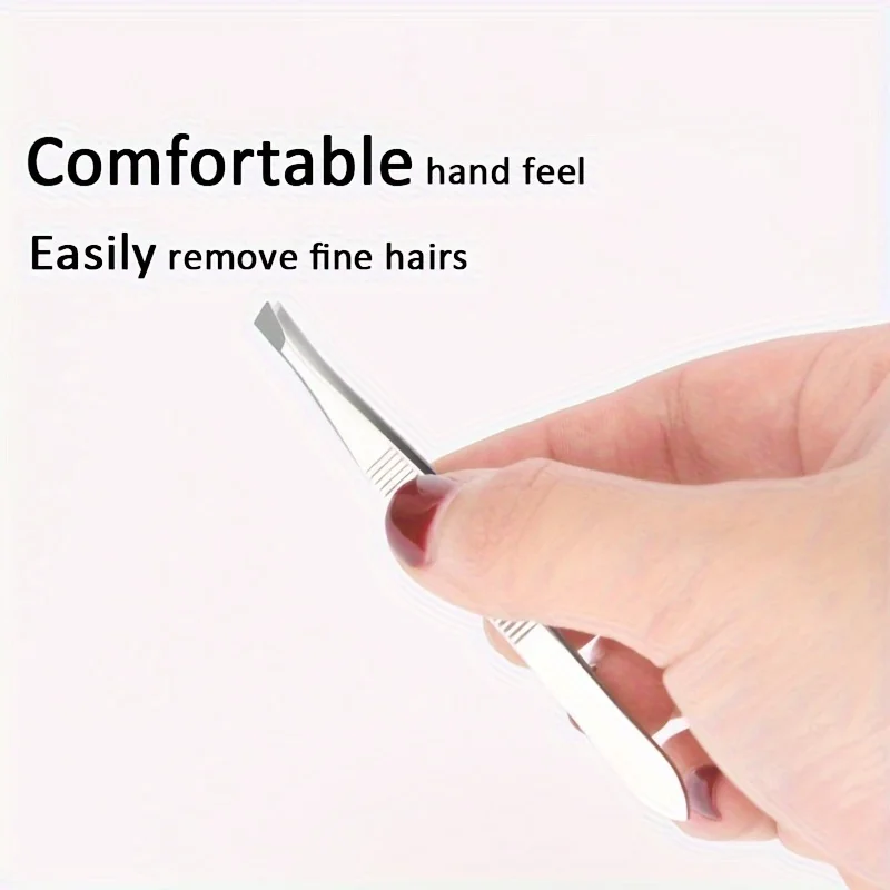 

Eyebrow Tweezers Exclamation Mark Color Stainless Steel Eye Brow Clips Eyebrow Facial Nose Hair Removal Tool Clip