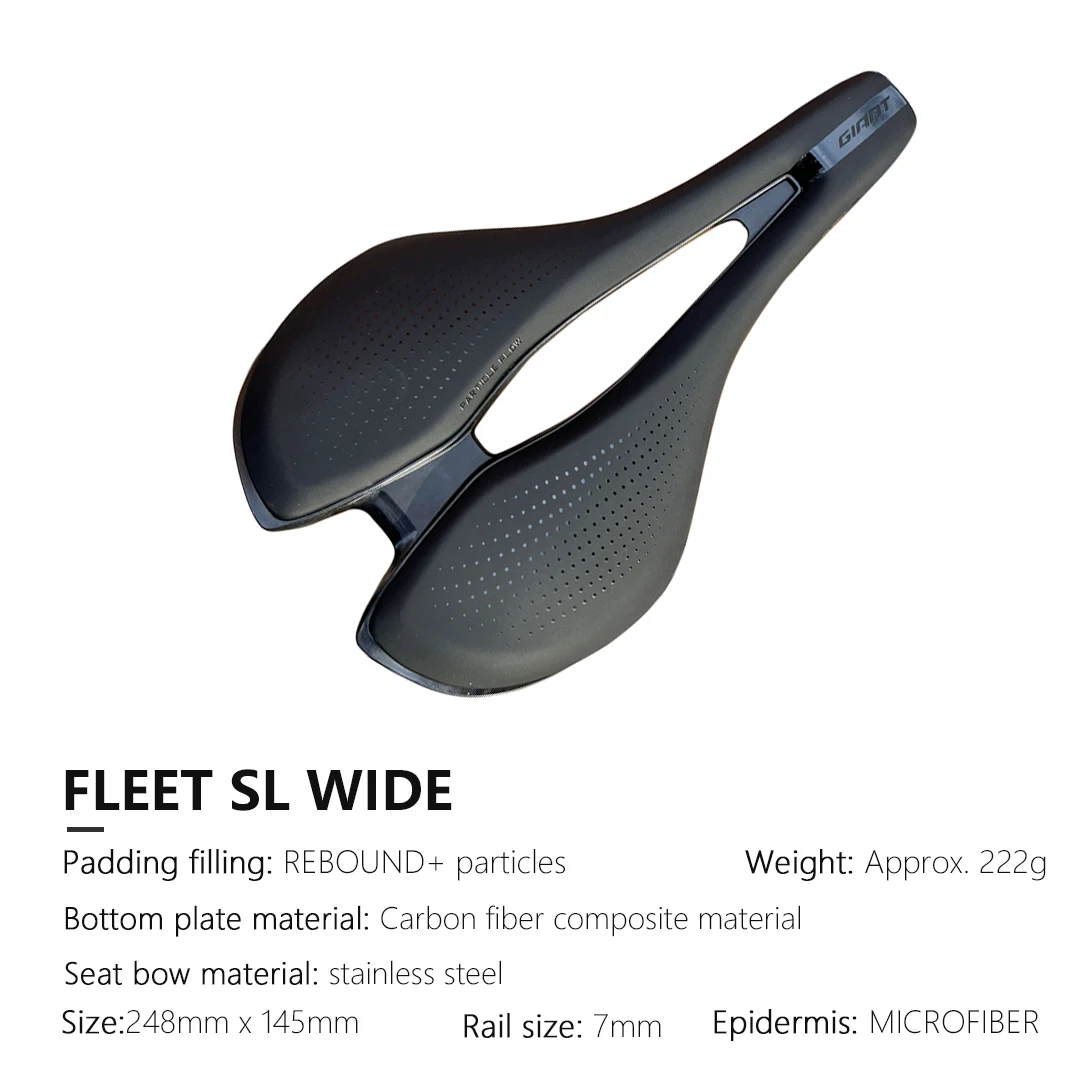 GIANT)white Fleet SLR SL Approach TCR Road Bike Saddle - Wide