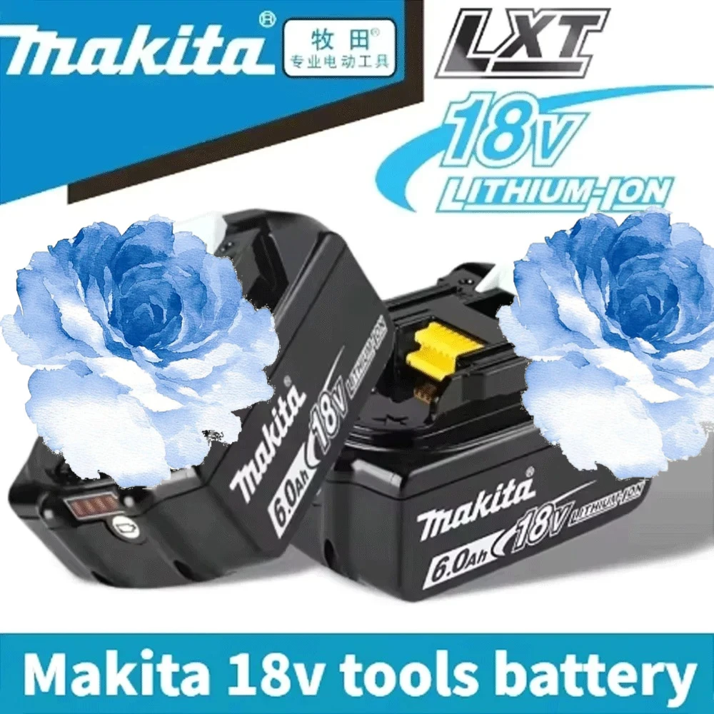 

Rechargeable Power Tools Makita 18V 3000mAh/6000mAh Battery With LED BL1830 BL1850 BL1860 Battery Charger Set With Working Light
