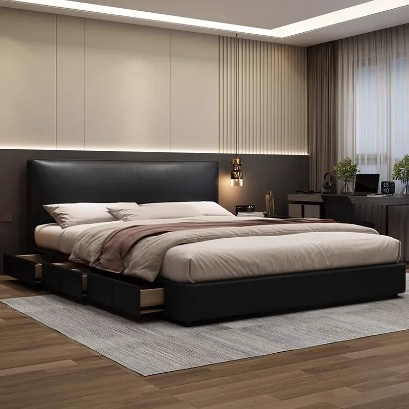 

High-End Minimalist Bed Room Set Furniture Efficient Storage Bed For Master Or Side Bedroom Suit The Bed