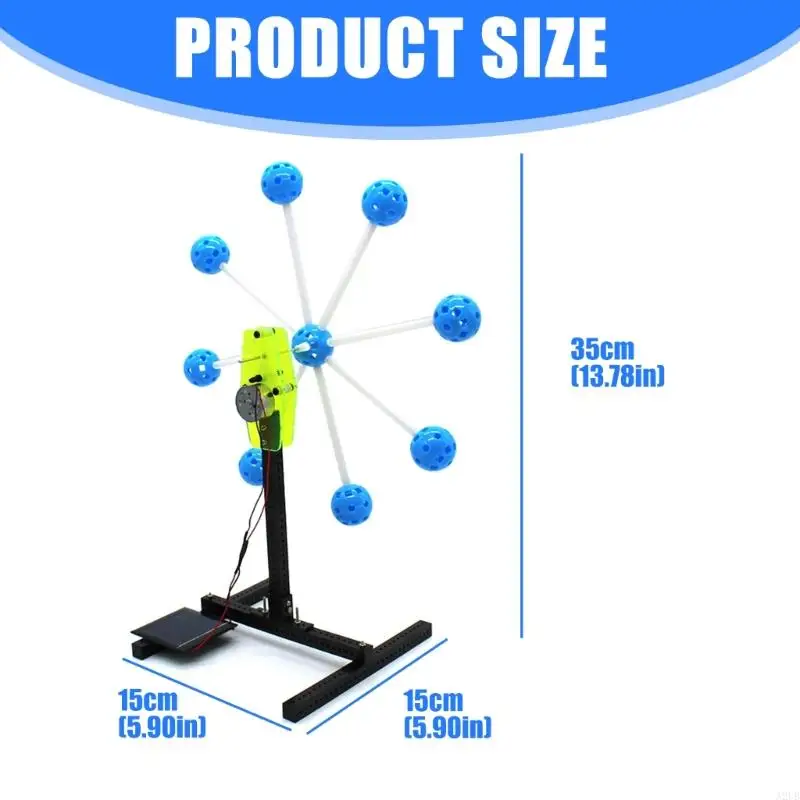 الطاقة الشمسية دُولابٌ دَوّار مجموعة مشروع العلوم لعبة للأطفال التعليمية الميكانيكية الحرفية مشروع نشاط لعبة A2UB