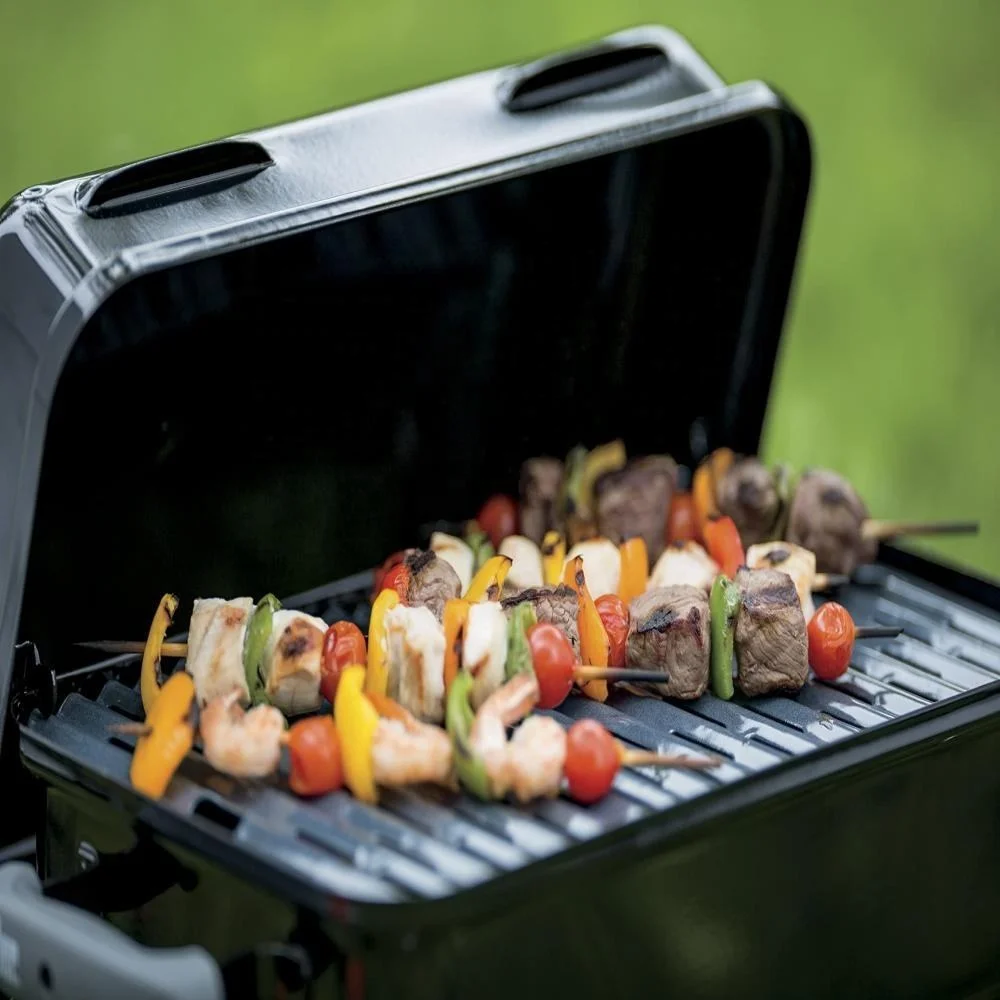 for Go Anywhere Outdoor Barbecue Gas Foldable Leg Tabletop Barbeque Mini Portable BBQ Gas Grill