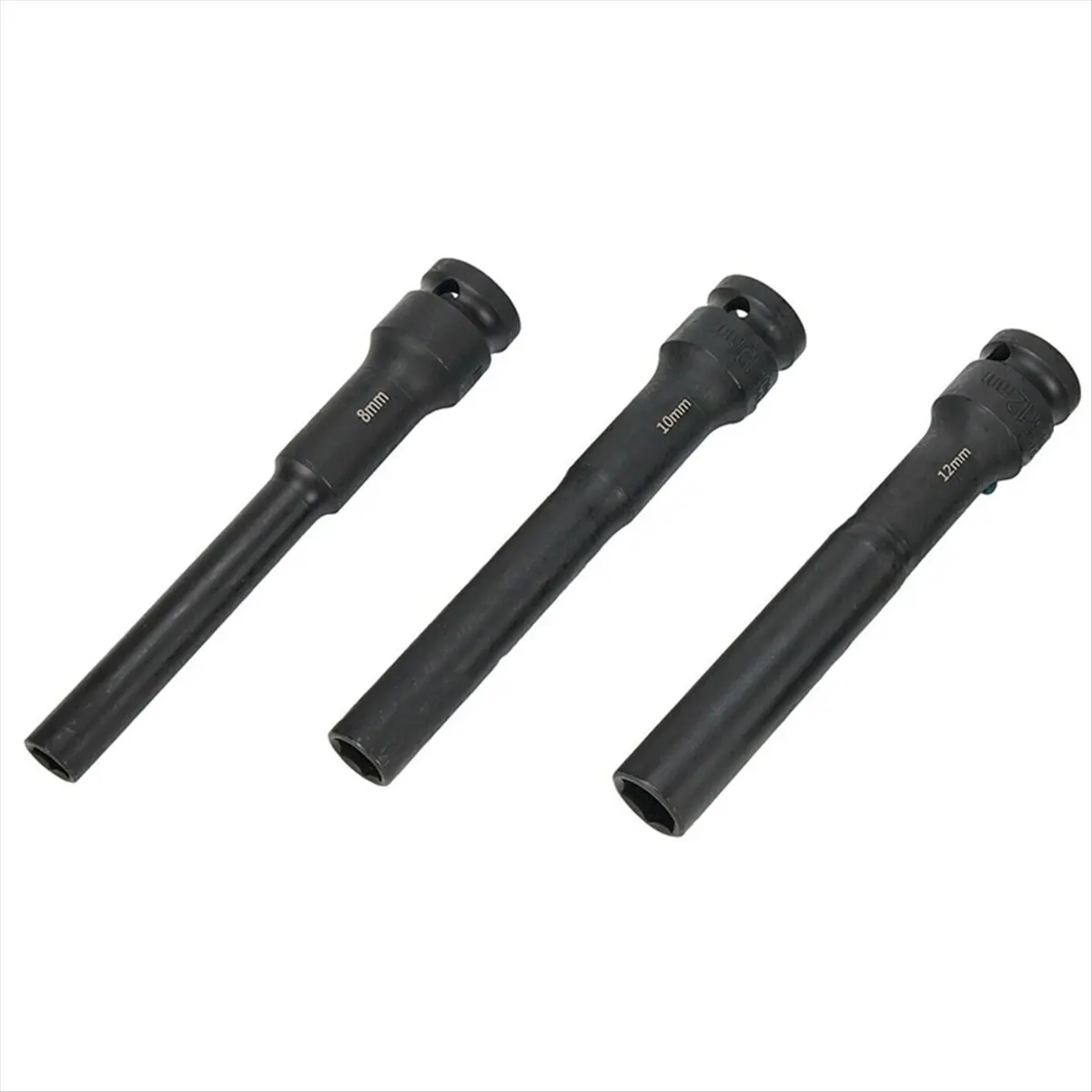 AA19 3PCS 1/2 Drive Hex Socket Head Impact Wrench 8/10/12mm Adapter Spanner Converter Square Hole for Pneumatic Air Tool