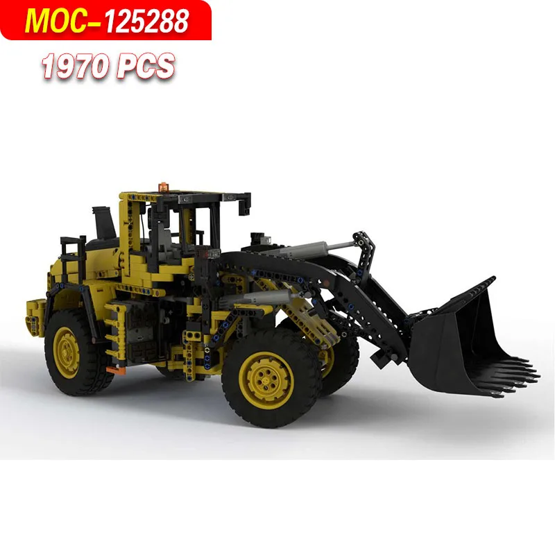 MOC-125288 5L220H Wiellader Bouwsteenmodelset - 1970 onderdelen Werktuigbouwkunde Algemene systemen Constructiespeelgoed