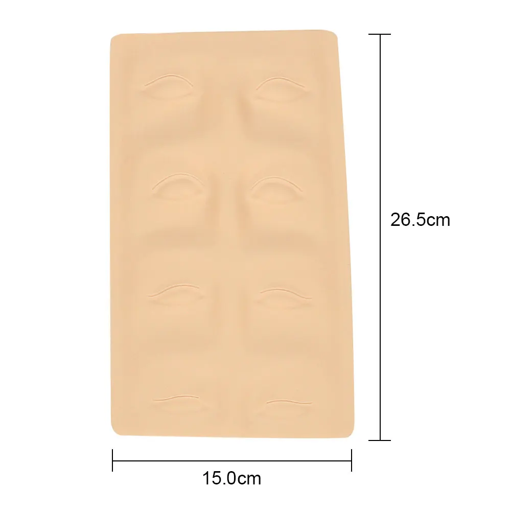 Silicone Tattoo Practice Skin Eyebrow Eye Block Eyelid Semi-permanent Makeup Tattoo Novice Training Eyebrow Eyeliners Exercise