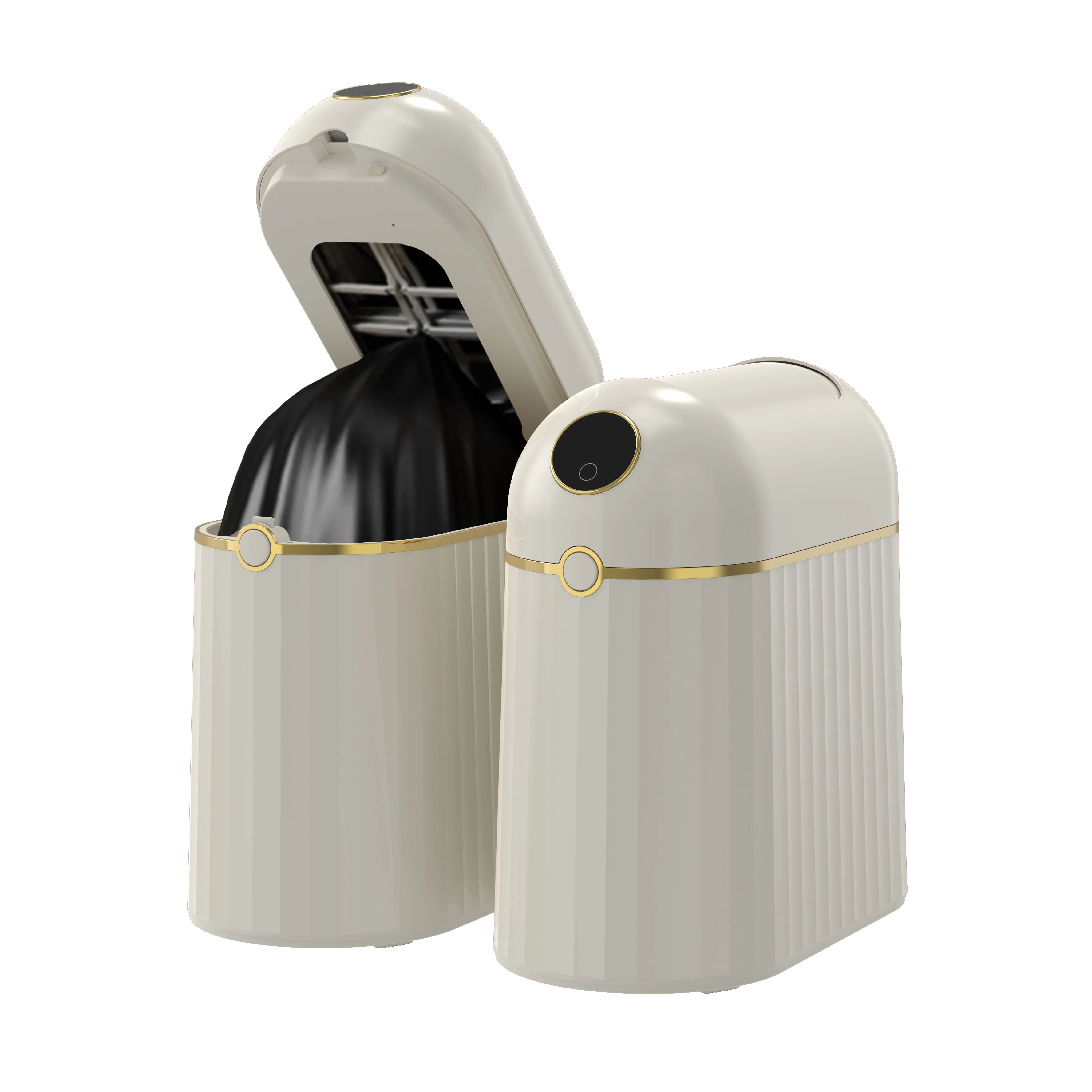 

Automatic Smart Sensor Trash Can ABS and Plastic Home Kitchen and Office Bin Non-Contact for Bathroom Bedroom Use