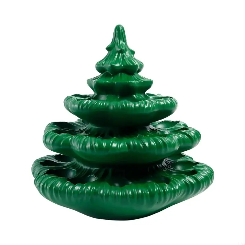 Durable Resin Devil Eggs Christmas Tree Tray for Family Event Festive Decors Practical Kitchen Storage Serving Solution