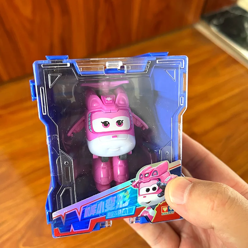 スーパーウィングス スケールミニ 変形アニメ デフォルメ飛行機ロボット アクションフィギュア 変形玩具 子供向けクリスマスプレゼント